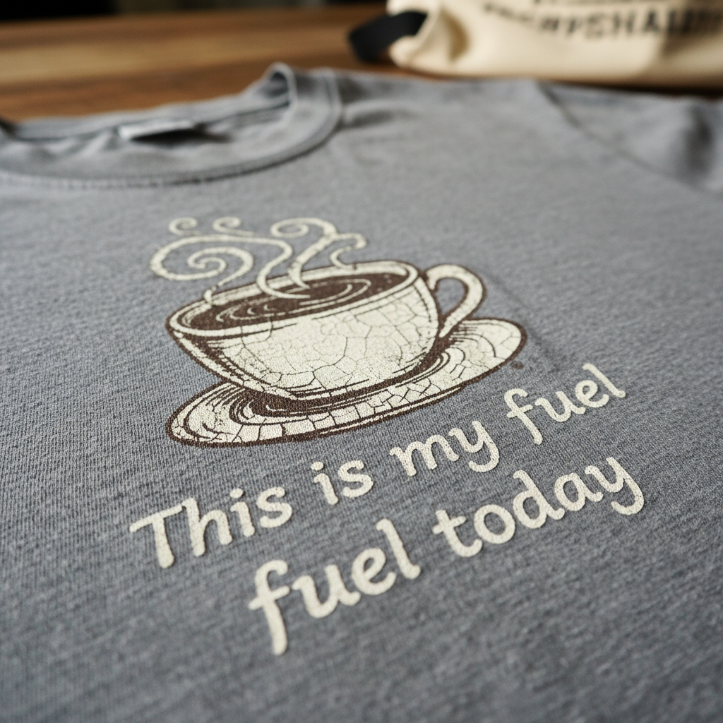 Coffee T-Shirt Detail Photo