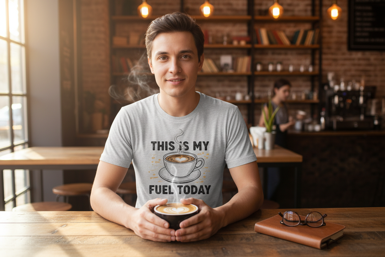 Coffee T-Shirt Lifestyle Photo